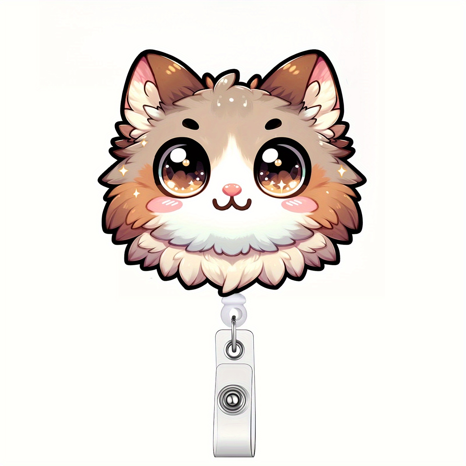 Retractable Badge Reel A Nurse Loves Cats Badge Reel - Temu