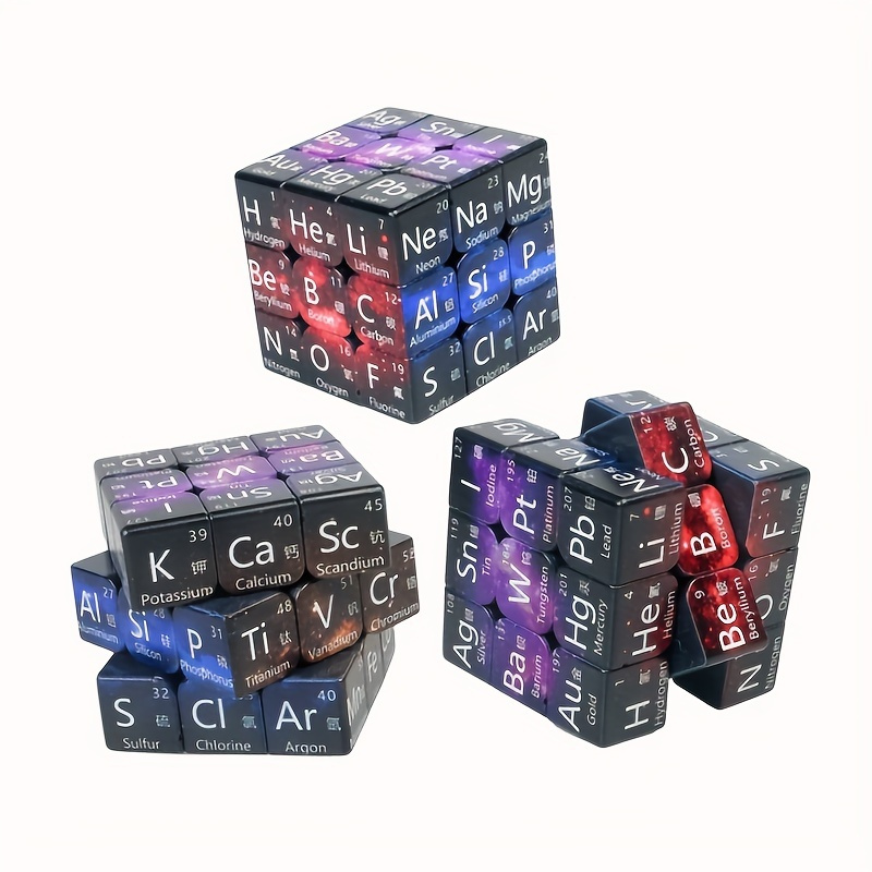 educational gift uv print educational magic cube charming chemical elements physical 3 magic cube as halloween chrismas gift details 0
