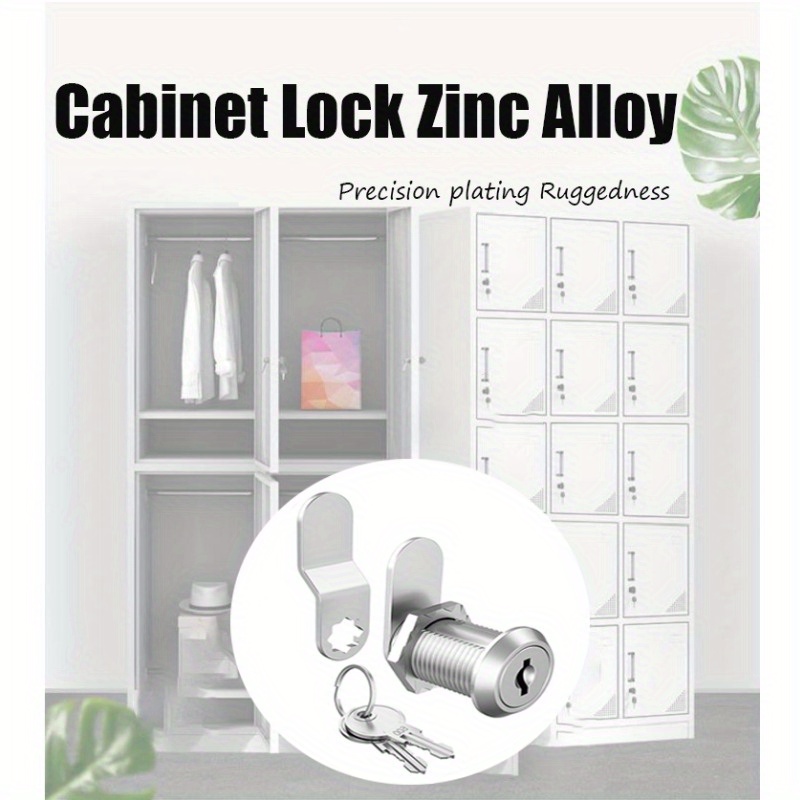 

Sizes 1inch/5/8 Inch/1-1/8 Inch Cabinet Locks , File Drawer Mailbox Rv Storage Tool Box Replacement Lock Set, Alloy