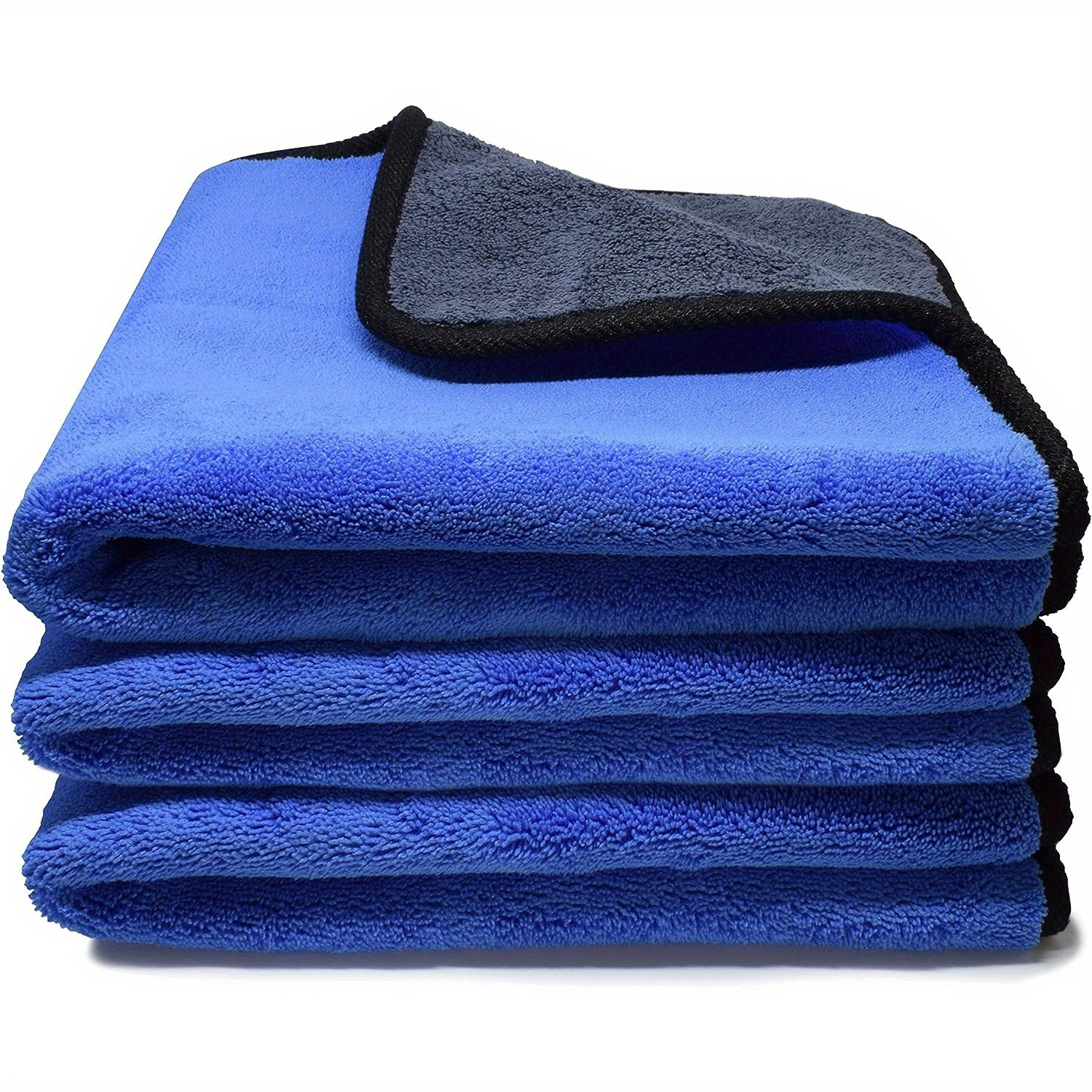 

Microfiber Towels For Cars 3 Pieces 500 Gsm Polishing Cleaning Home, Car And Motorbike - 12 X 12 Inches (30x30cm)