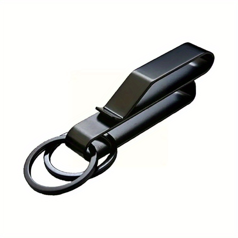 Stainless Steel Duty Belt Key Holder With Keyrings For - Temu