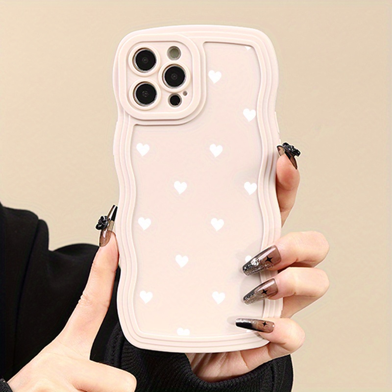 

New Case Luxury Aesthetic Heart Graphic Protective Phone Case For Iphone 11/12/13/14/12 Pro Max/11 Pro/14 Pro/15/xs Max/x/xr/7/8/8 Plus, Gift For Birthday, Girlfriend, Boyfriend