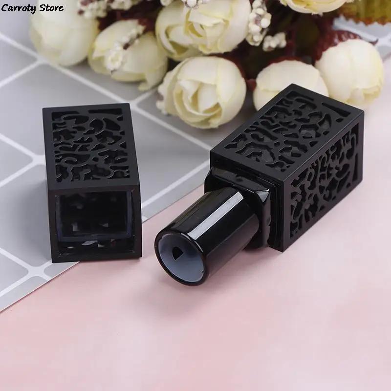 TEMU 1pc 3.5ml Lipstick Tube Empty Cosmetic Containers Black Hollow Lipstick Tubes Lipstick Mold