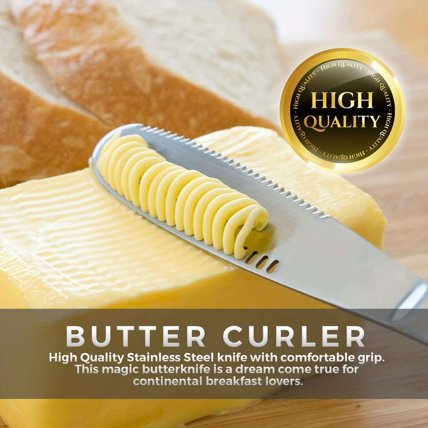 1pc, Stainless Steel Butter Spreader, Mental Butter Knife, Reusable Cheese Spreader, Household Butter Spreader Knives for Cheese Cold Butter Jam Pastry, Kitchen Stuff, Kitchen Gadgets