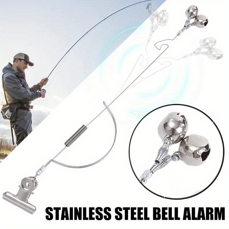 Loud Fishing Rod Alarm Metal Clip Bell Outdoor Fishing - Temu
