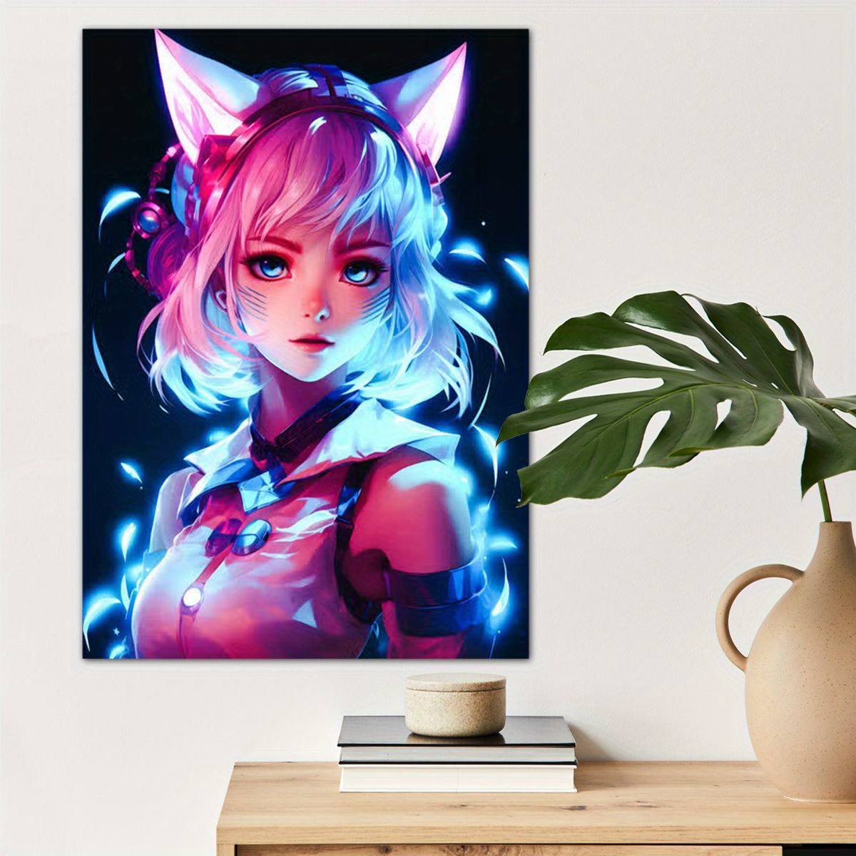 

1pc Anime Poster Canvas Wall Art For Home Decor, Poster Wall Decor High Quality Canvas Prints For Living Room Bedroom Kitchen Office Cafe Decor, Perfect Gift And Decoration