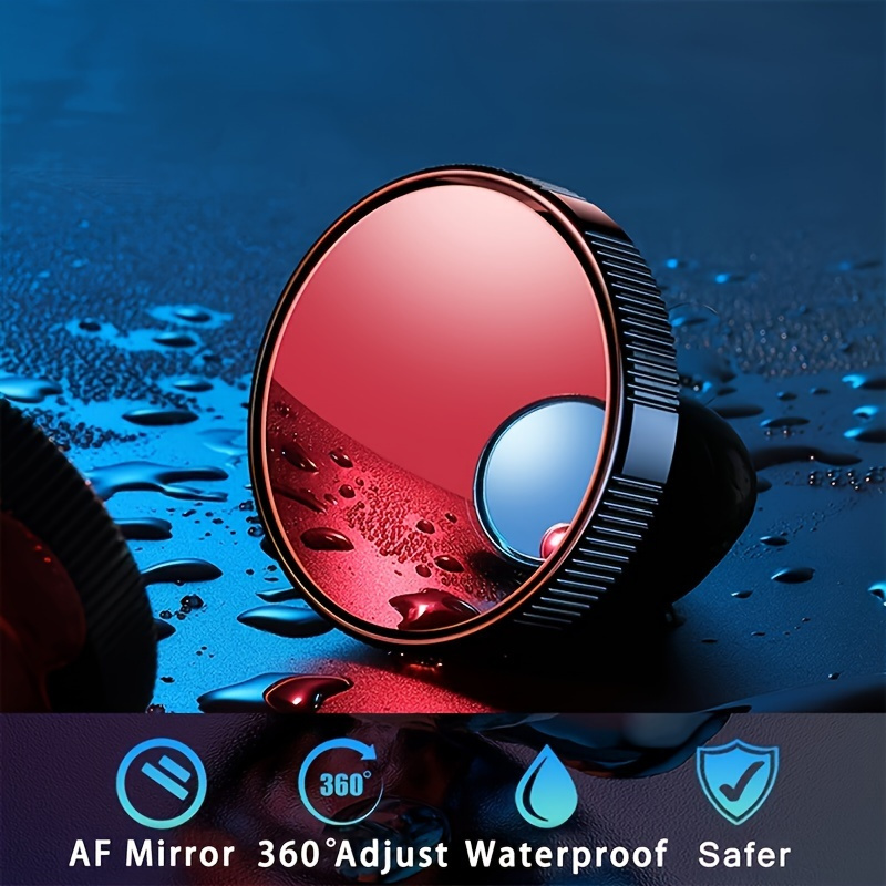 Blind Area Auxiliary Car Mirrors Reusable Round Hd - Temu United