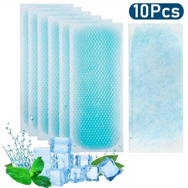 

10pcs Fever Cooling Patches Forehead Strips Phone Ice Cooling Sheet Headache Pain Patch For All People