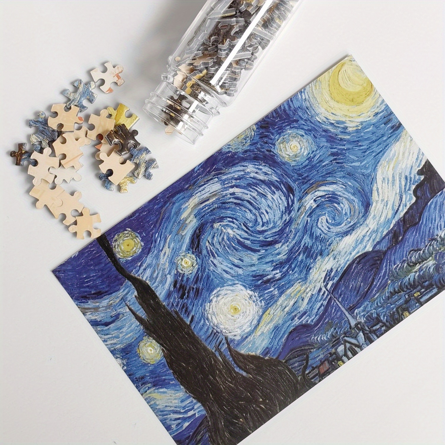 

1pc Mini Puzzle 150 Pieces Starry Night Tiny Puzzle Micro Piece Puzzles Games Toy Gift, Birthday Halloween Easter Christmas Holiday Gift
