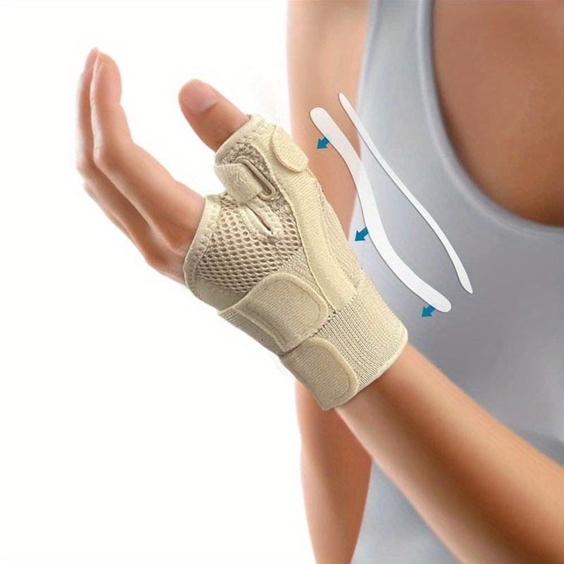 

1pc Flexible Splint Wrist Thumb Support Brace, For Tendonitis Arthritis Breathable Thumb Protector Guard, Fits Right And Left Hand