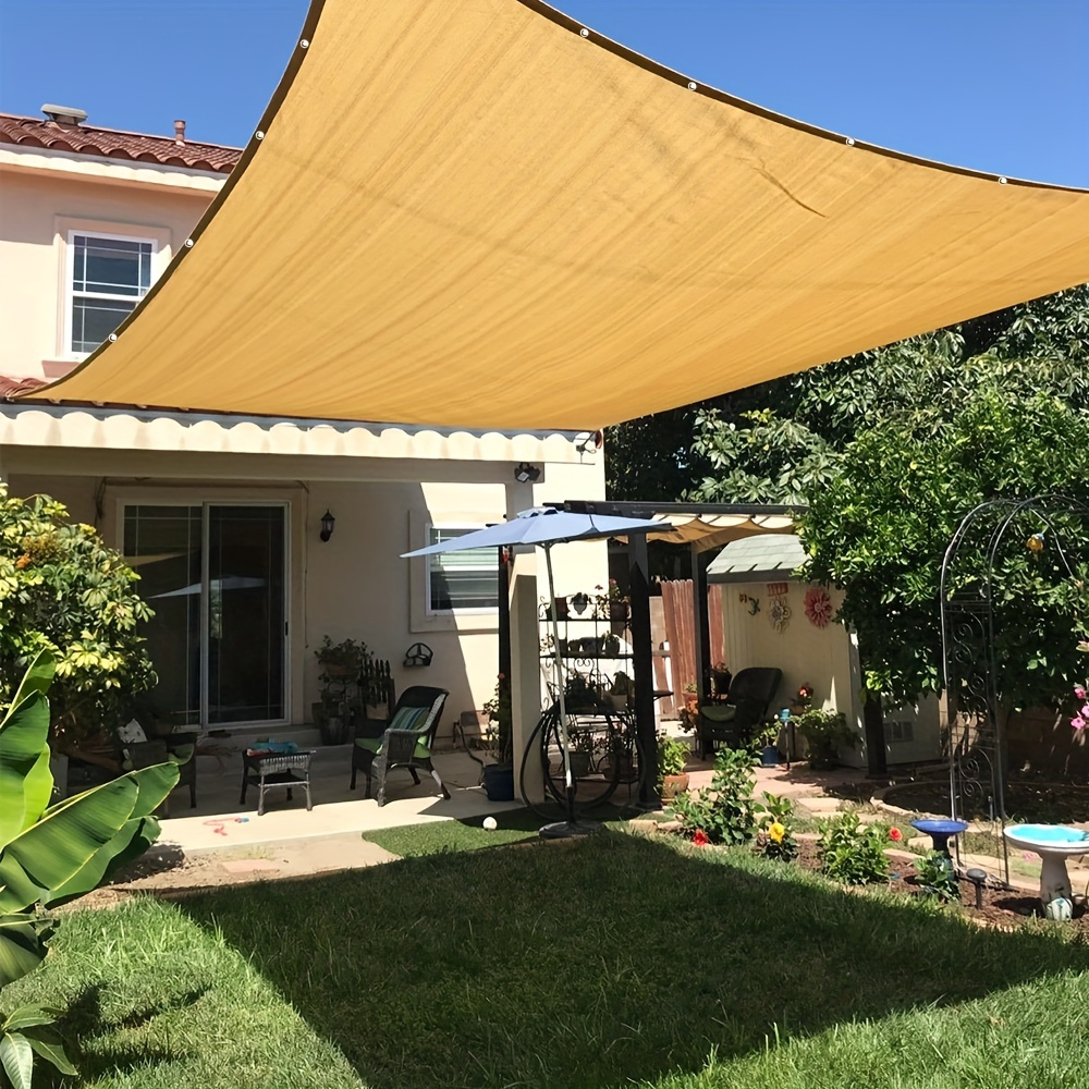 

1pc Outdoor Sun Shade Canopy, Rectangular Anti-uv Shade For Terrace Garden Outdoor Facilities, Shade Cloth For Outdoor Patio Garden Backyard