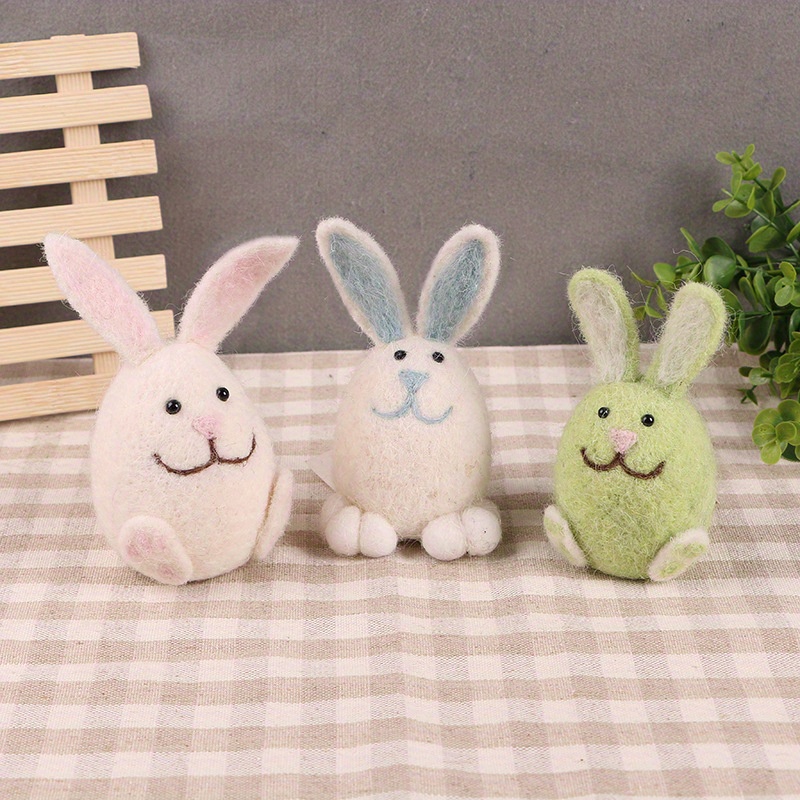 Diy Cute Plush Toys Felt Kit Cat Hamster Hedgehog Bunny Make