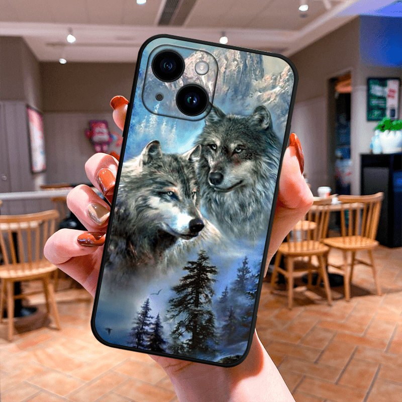 

Wolf Tpu Anti-slip Anti-fingerprint Phone Case For Iphone 15/14/13/12/11 Pro Plus Max/xs Max/x/xr/8/7/6/6s/se/2020/2022/12/13/14 Plus For Mini Women And Men Gift