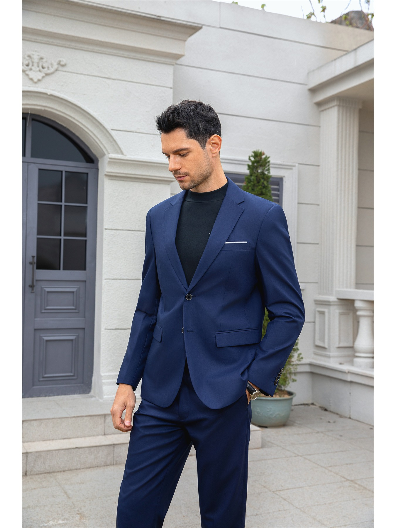 trendy outfits men casual turn collar pocket long Temu United