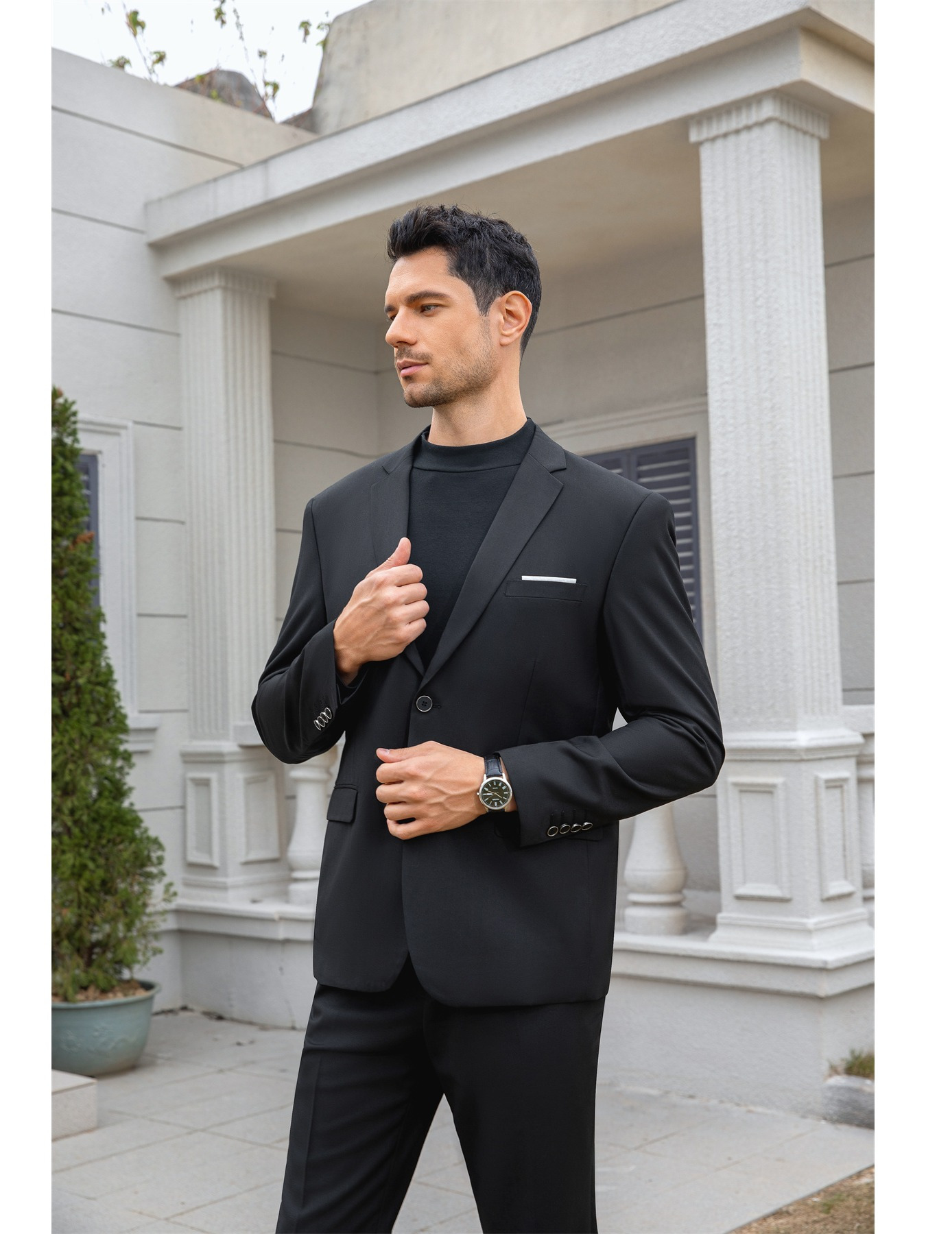 pcs trendy outfits men casual turn collar pocket long Temu