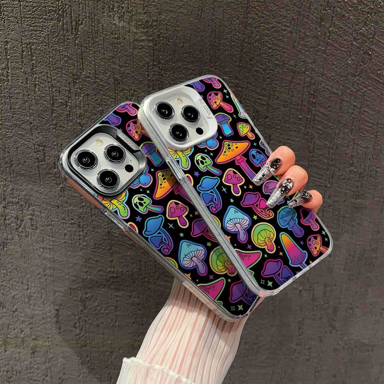 

Mushroom Pattern Tpu Phone Case, Suitable For Iphone 15/14/13/12/11