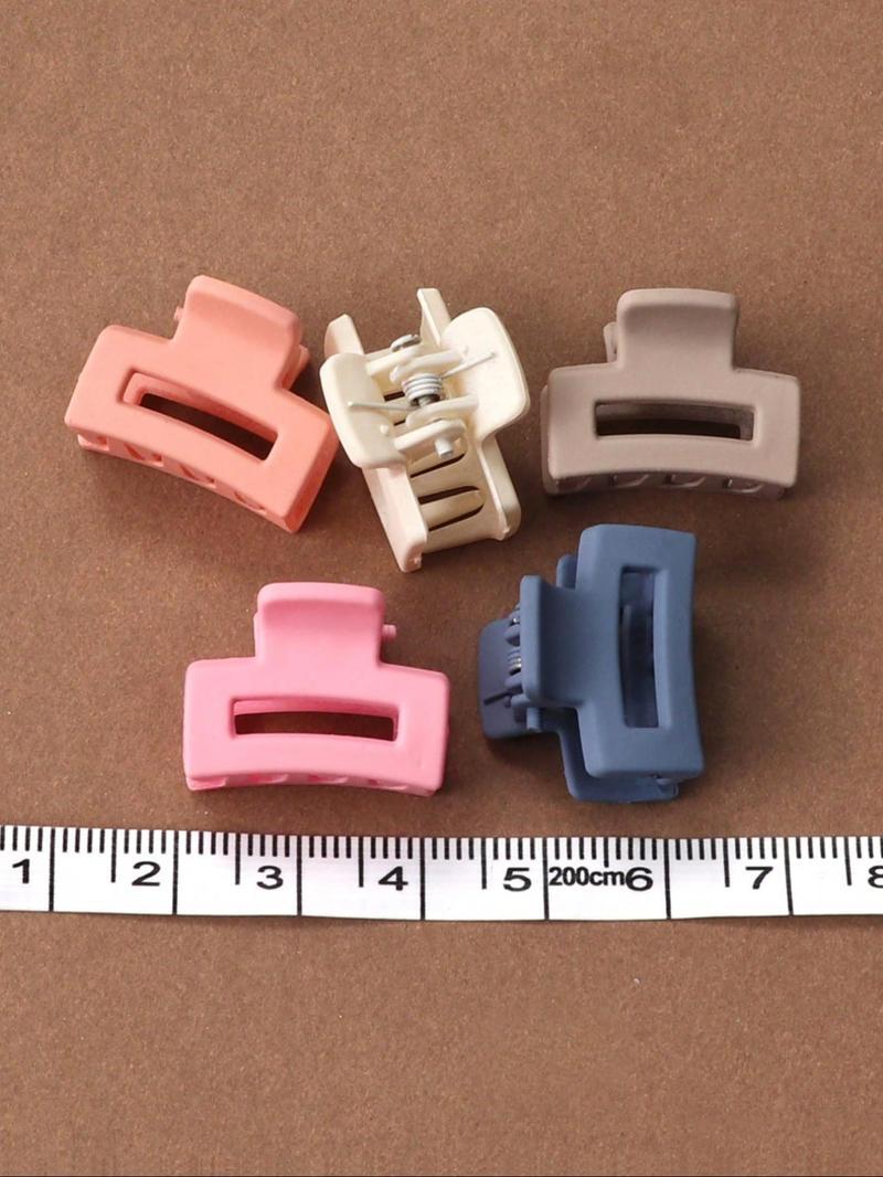 20pcs Vibrant Solid Color Matted Hollow Out Hair Claw Clips - Trendy Hair Accessories for Women, Daily Use, Stylish Hair Grab Clips with Candy Color Finish, Easy to Use, and Comfortable Wear