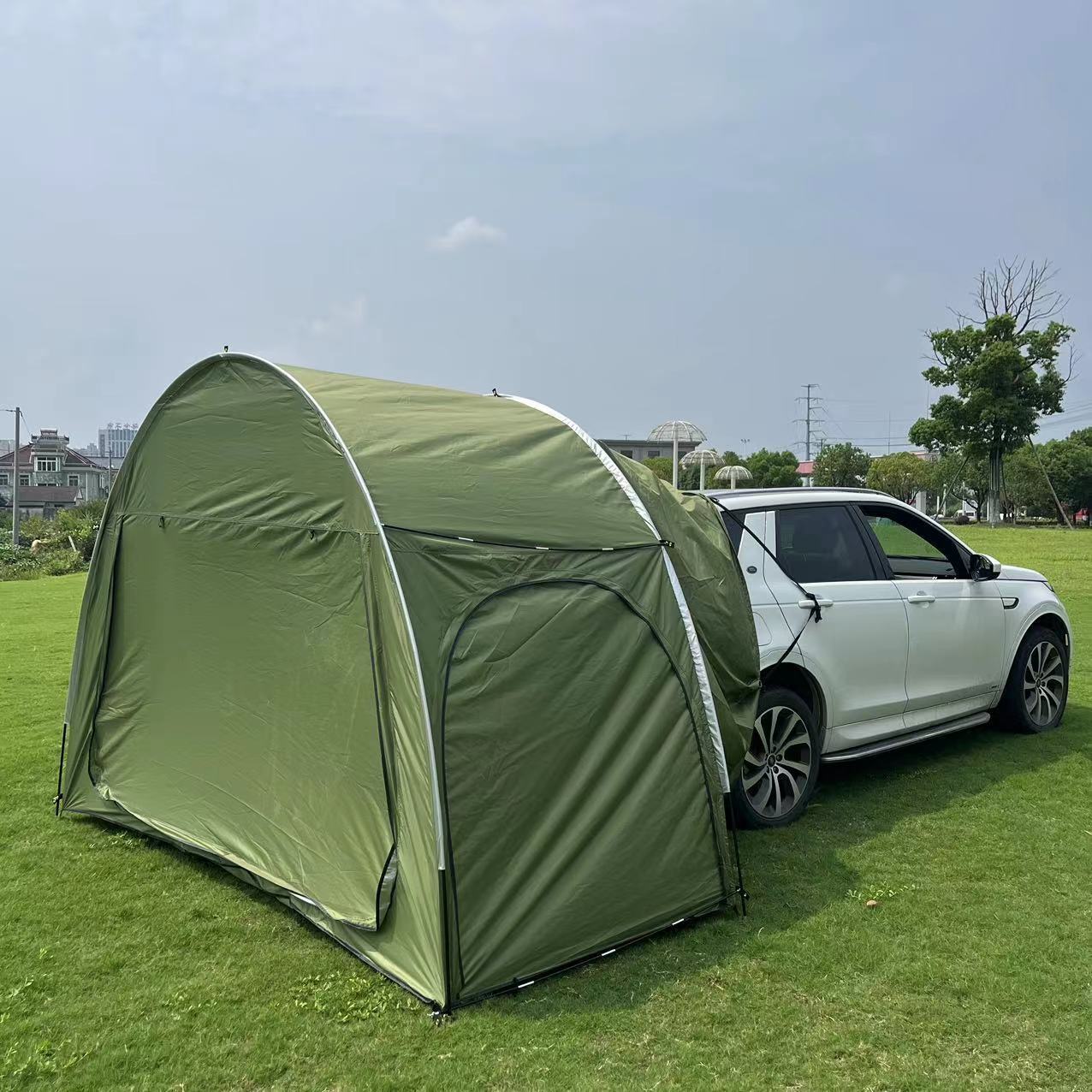 Image of Outdoor Camping Car Tail Tent Self-driving Outdoor Shelter Sunshade Car Canopy Quick Open Camping Tent