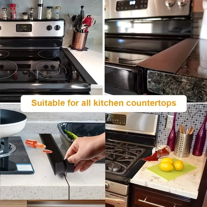 

1pc/2pcs Highly Durable Silicone Stove Cover, Spill And Scratch-proof, Heat Resistant, Kitchen Space Saving Solution - Superior Protection That Lasts