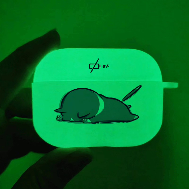 

Cute Funny Cat Glow In The Dark For Airpods Case Luminous Earphone Case For Airpods 1 2 3 Pro 2 Generation Perfect Birthday Or Festival Gifts For Teen Boys And Girls Friends Students