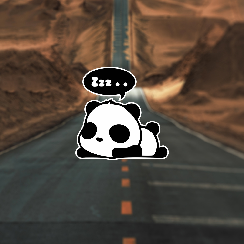 

Sleeping Panda Pattern Sticker Decal For Car Laptop