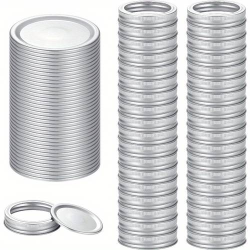72pcs canning lids with rings regular mouth for ball jars split type metal mason jar lids for canning airtight for regular mouth jars 36lids 36rings for regular mouth
