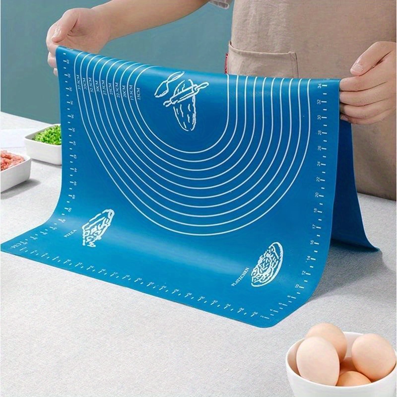 

1pc, Silicone Pastry Mat, Non-stick Baking Mat, Counter Mat, Pastry Board Rolling Dough Mats, For Bread, Candy, Cookie Making, Baking Tools, Kitchen Gadgets, Kitchen Accessories, 30cm X 40cm