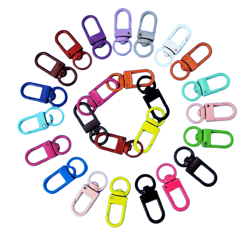 Metal Swivel Snap Hooks Split Key Rings Swivel Lobster Claw - Temu Canada