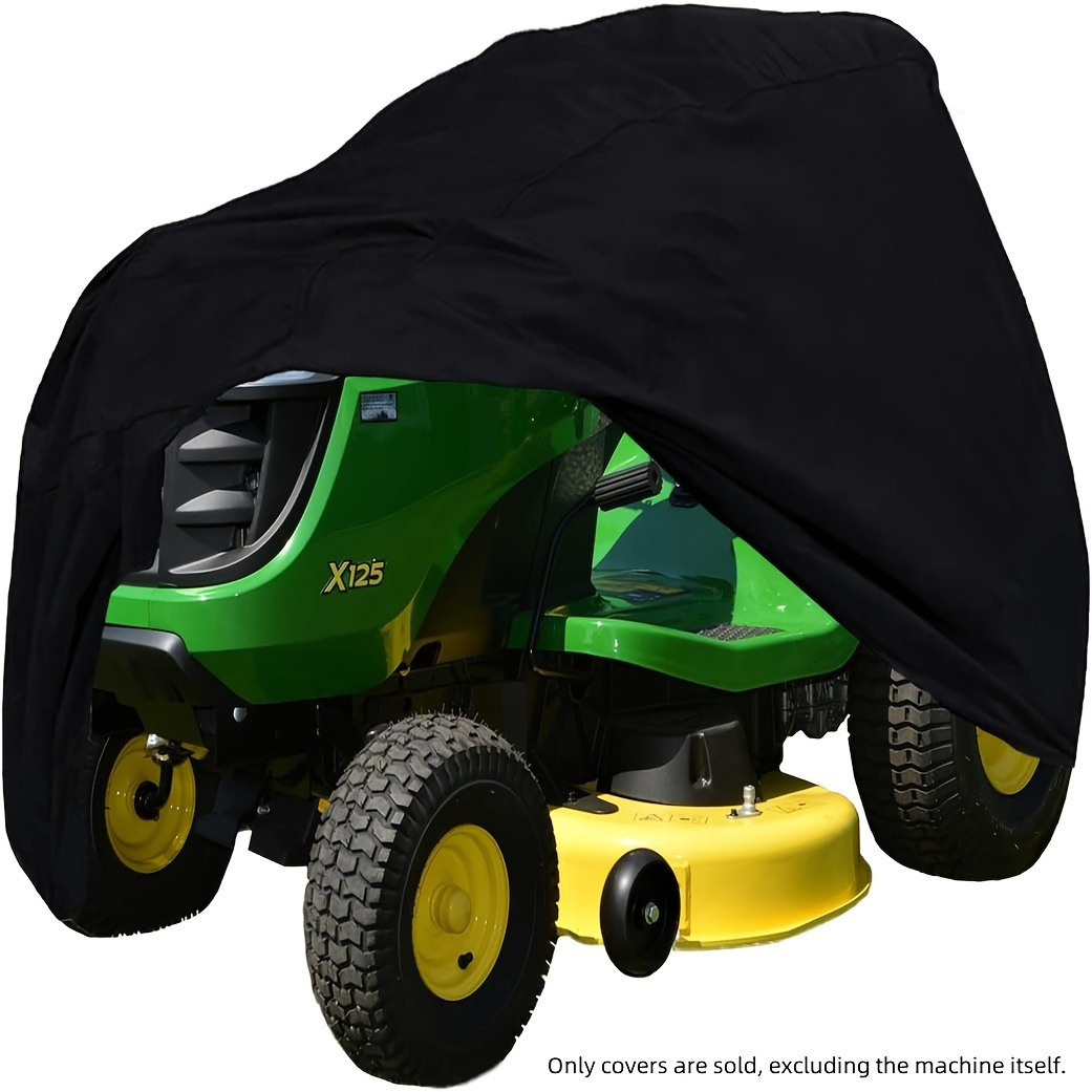

1pc Premium Riding Lawn Mower Cover, Tractor Cover, Heavy Duty Polyester Oxford Cloth, Tear-resistant, Uv-resistant, Suitable For 54 Inch Lawn Mower Deck