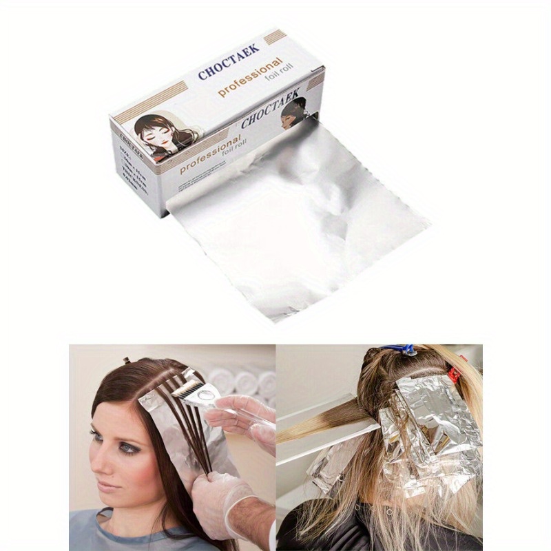 

Professional Foil Roller Paper, Suitable For Hair Color Application And Highlighting, Hairdressing Hair Isolation Thickened Tinfoil Paper