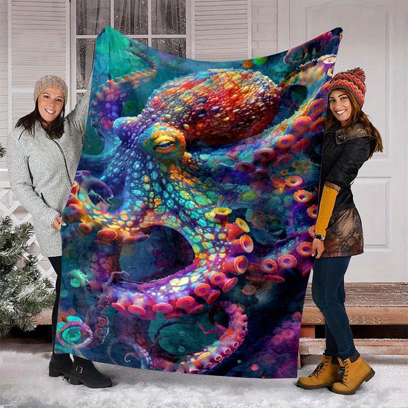 Abyss Twisted Tentacle World Pattern Blanket Soft Warm Throw