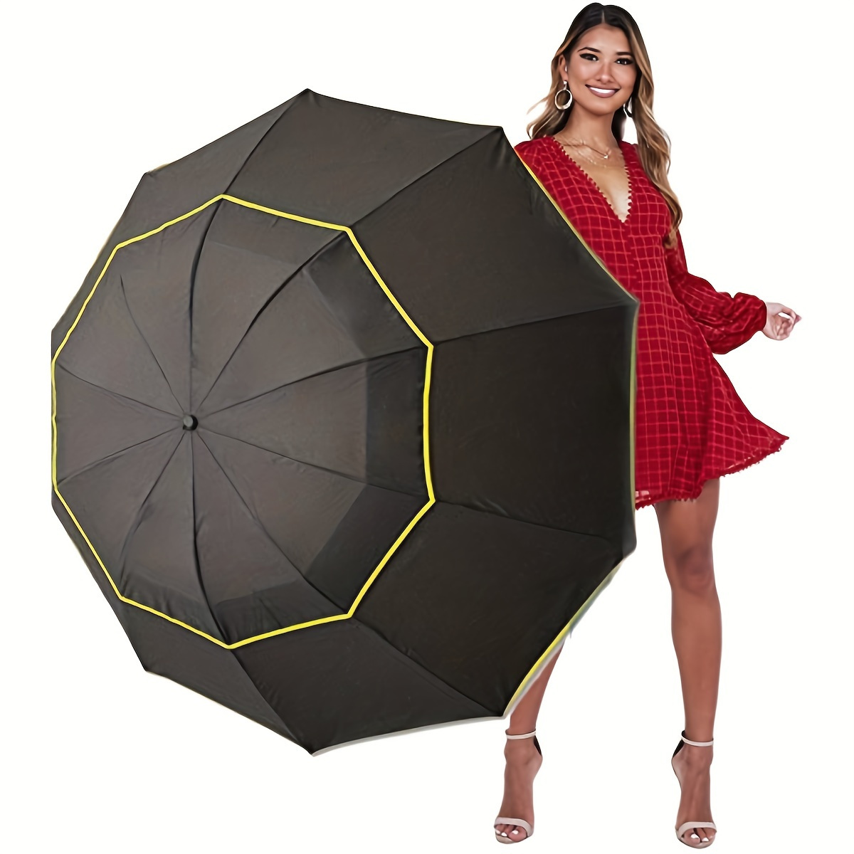 

Windproof And Waterproof Umbrella For Men And Women, Casual Versatile Multi Functional For Outdoor Travel