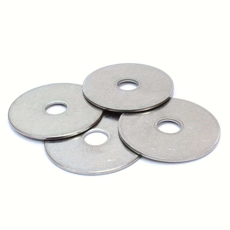 

Value Pack 100pcs Enlarged Galvanized Washer, Thickened Metal Flat Washer, Screw Washer, 6mm * 25mm * 0.8mm