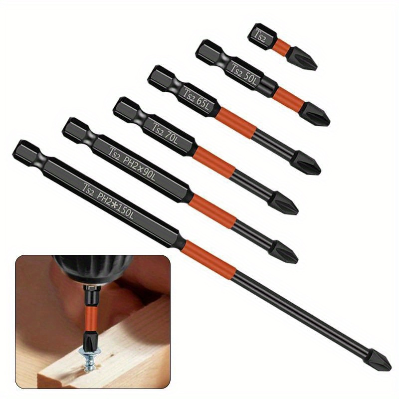 Long Magnetic Screwdriver Bit Set  Professional Magnetic Bits Set