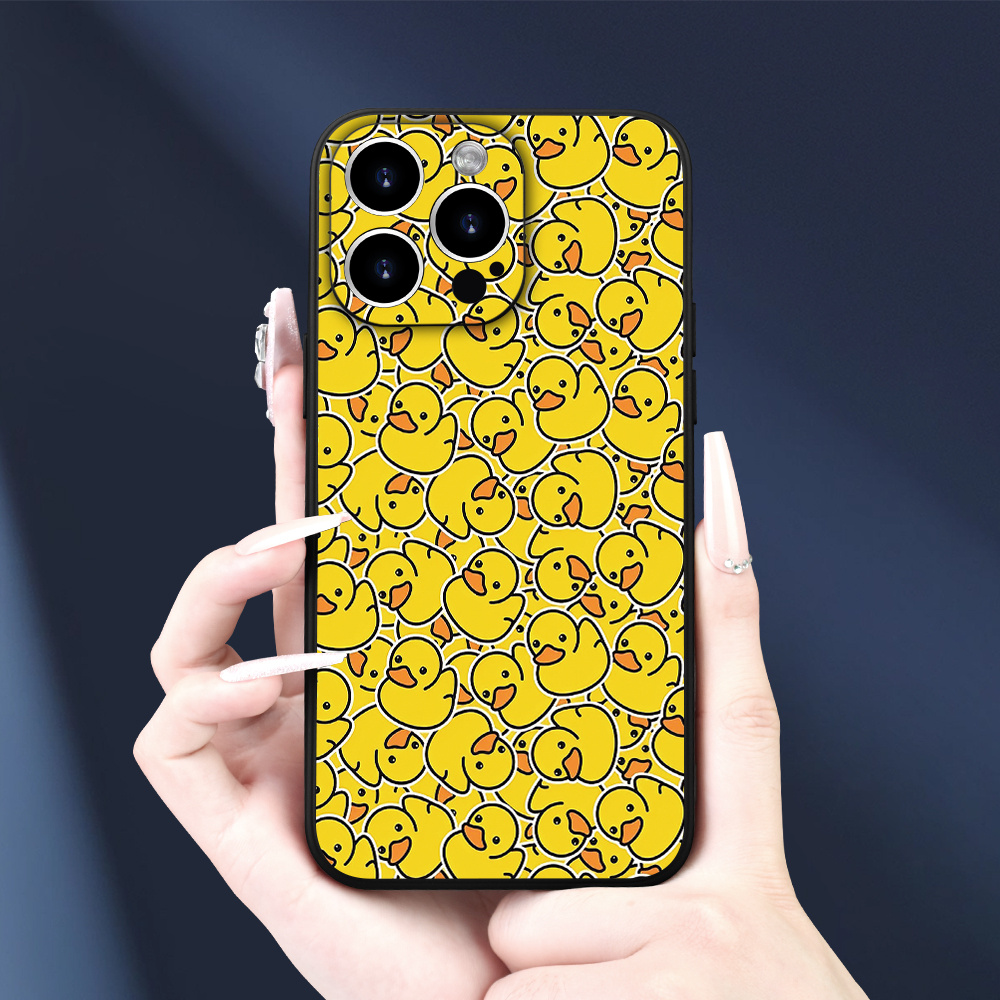 

Cute Little Yellow Duck Printed Phone Case For Iphone 15 14 13 12 11 Xs Xr X 7 8 Plus Pro Max Mini