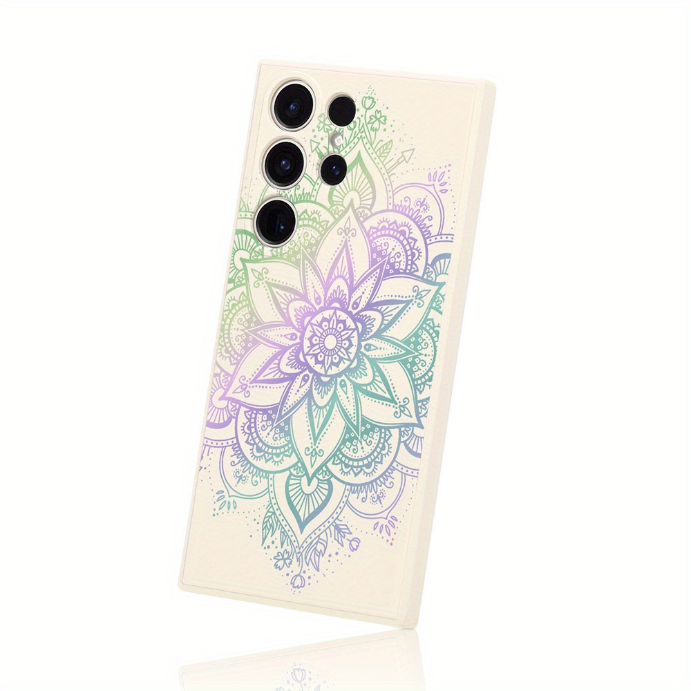 mandala flower pattern phone case for for samsung s24ultra s24 s24 s23ultra s23 s23 s23fe s22ultra s22 s22 s21ultra s21 s21fe s21 s20ultra s20 s20fe s20 a23 a23 5g a33 5g a53 5g a54 5g details 0