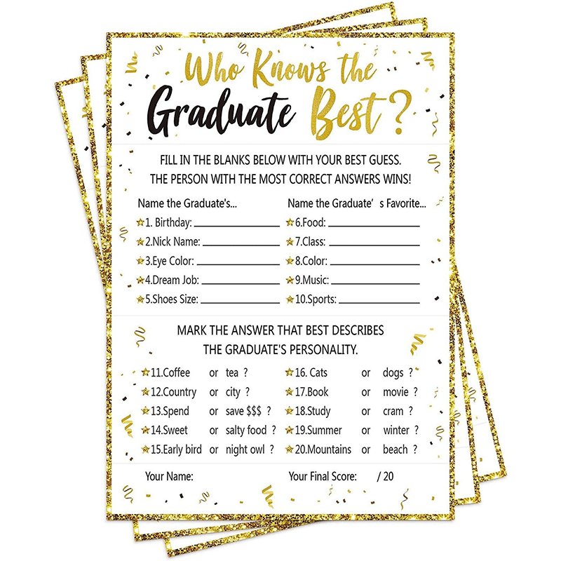 

12-pack " Best" Bingo Cards - Graduation Party Game Set, Paper Material, Grad Celebration Supplies, No Electricity Needed, Non-prop & Featherless