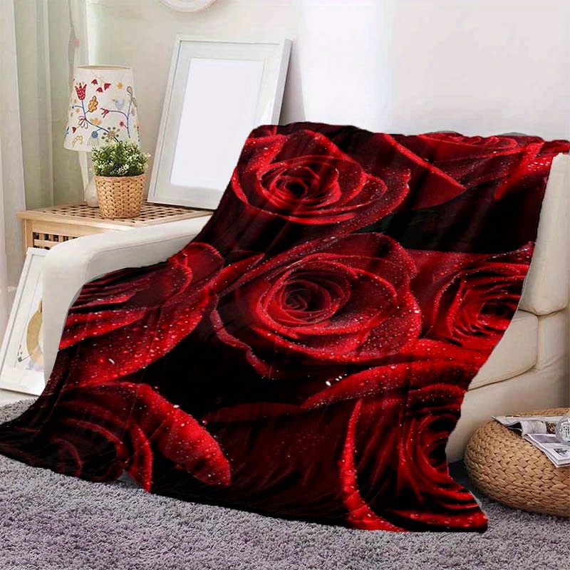 

Soft Red Pattern Flannel Throw Blanket - & Office Chairs, Comfort