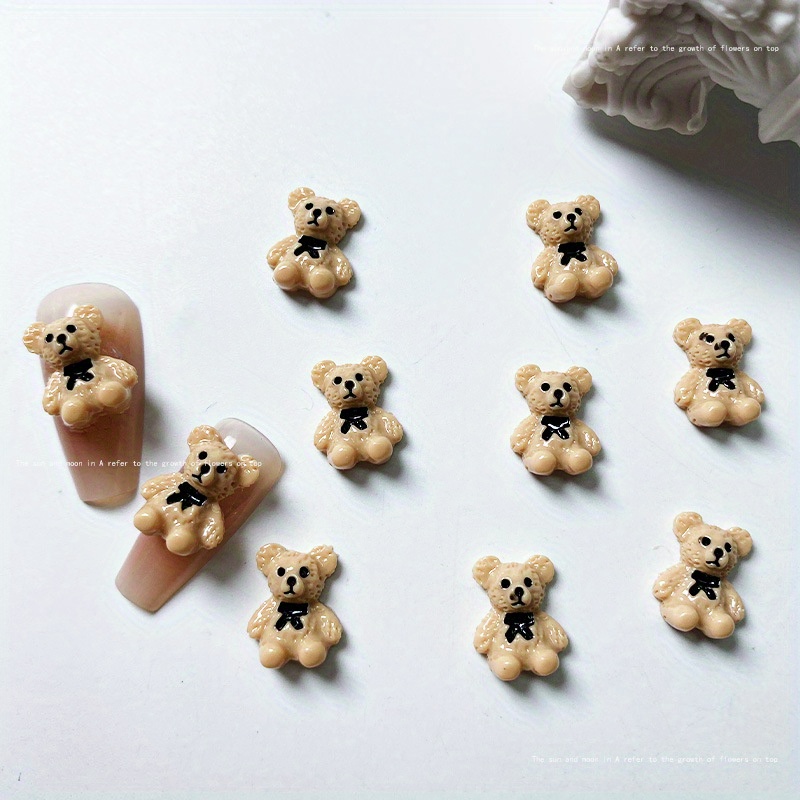 

20pcs Cute Bear Nail Charms, Teddy Bear Nail Art Accessories,nail Art Supplies For Women And Girls,nail Art Jewelry