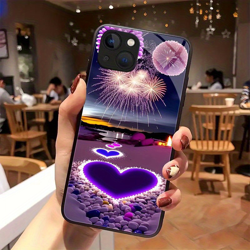 

Love//anti-fall Tempered Glass Phone Case For Iphone 15pro Max/15pro/15plus,14 Pro Max/14 Plus/14 Pro/14, For Iphone 13 Pro Max/13 Pro/13, For Iphone 12 Pro Max/12 Pro/shockproof Soft Protective Cover