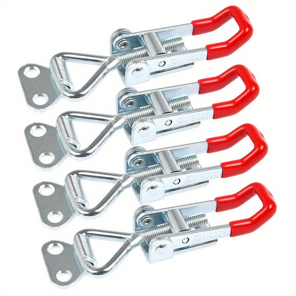 4pcs Adjustable 304 Stainless Steel Quick Release Latch Clamps - Durable Leveling Tool
