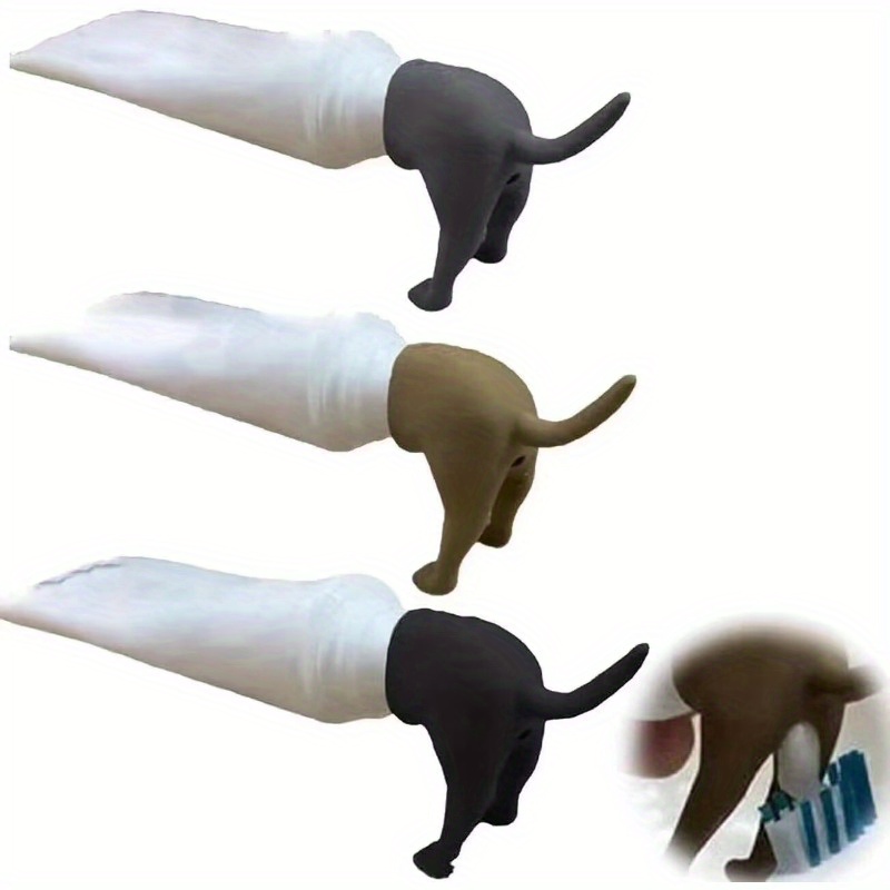 

1style Pooping Dog Butt Toothpaste Dispenser - No Power Required Design