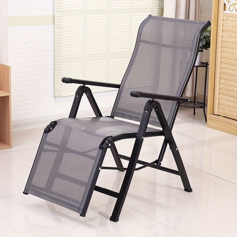 Outdoor Folding Chairs Lounge Chair Balcony Living Room Lounge Chairs 2 In  1 Folding Chairs Bed Office Nap Camping Beach - Sports & Outdoors - Temu