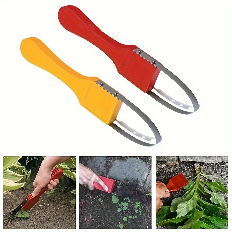 

1pc, Gardening Made Easy Hand Loop Weeder Weed Cutter/remover Tool With Plastic Handle For Lawns & Yards