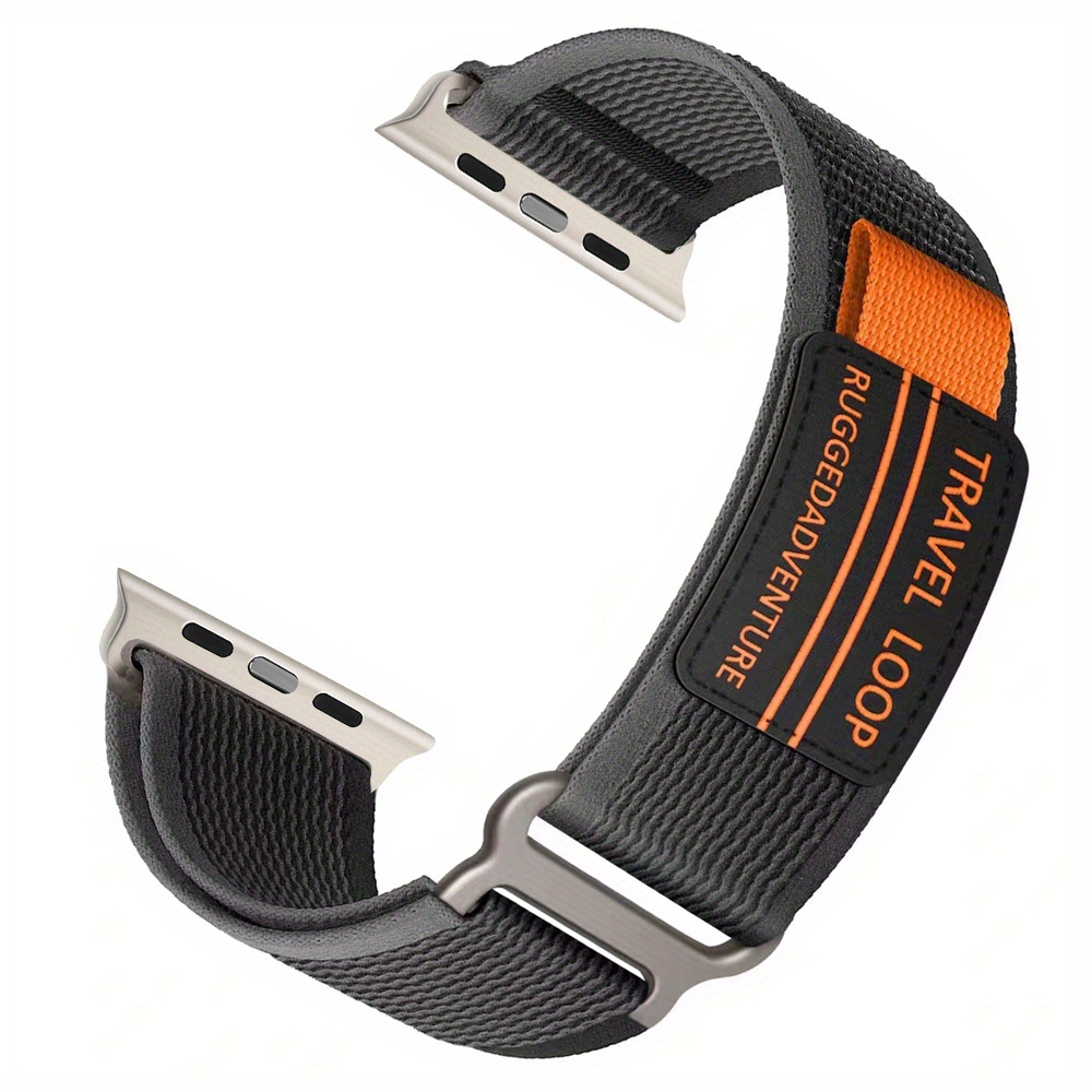 Image of Nylon Loop Strap For Iwatch Band Series 45mm 41mm Sports Nylon Strap For Iwatch Ultra 2 1 49mm Bracelet Se 6 5 4 44mm 40mm 3 42mm 38mm Strap