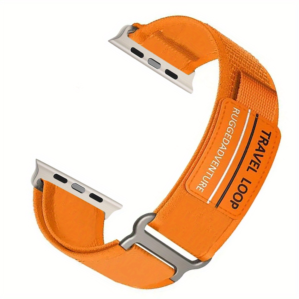 Image of Nylon Loop Strap For Iwatch Band Series 45mm 41mm Sports Nylon Strap For Iwatch Ultra 2 1 49mm Bracelet Se 6 5 4 44mm 40mm 3 42mm 38mm Strap