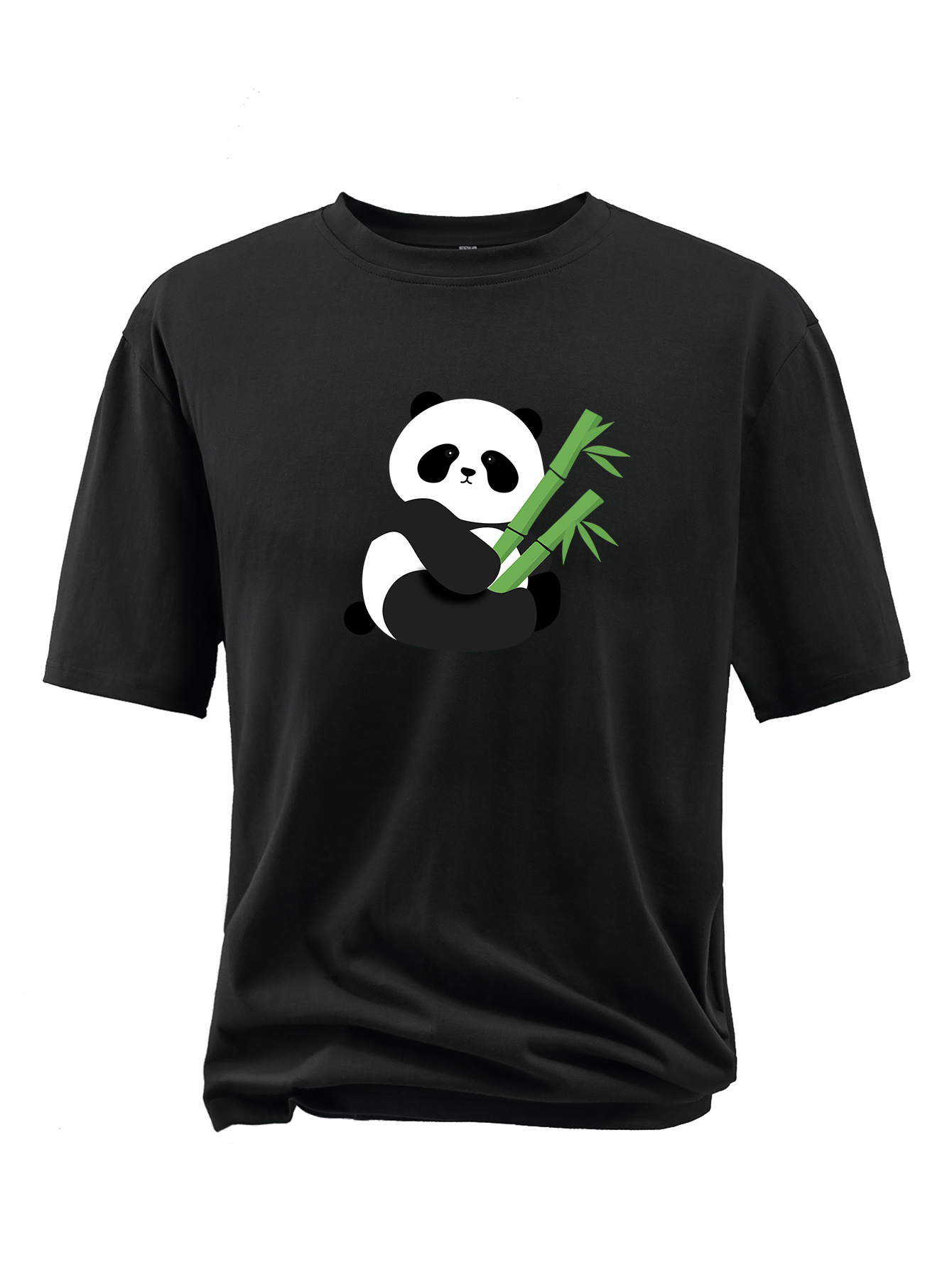 Plus Size Men's Cartoon Panda Print Short Sleeve T shirts - Temu Australia