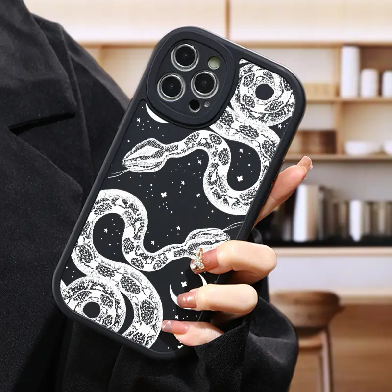 luxury silicone white snake phone case 11 12 13 14 15 - Temu luxury silicone white snake phone case 11 12 13 14 15 - Temu