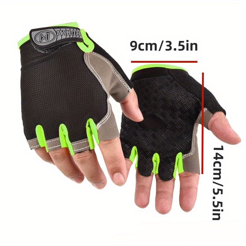 

A Pair Half-finger Fitness Gloves, Non-slip Breathable Workout Gloves, For Sports Training, Yoga, Fitness, Cycling, Mountaineering, Driving