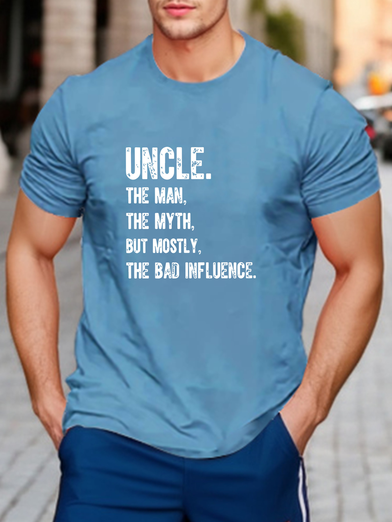 Men's Uncle Man Myth Legend Print Short Sleeve T shirts - Temu New Zealand